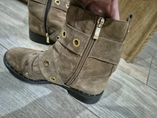 Botines Alma en Pena Piel Marrón Multicolor piel