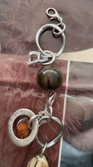 CONJUNTO COLLAR Y PULSERA PLATA Y MARRON