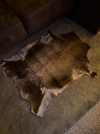 Alfombra de piel auténtica