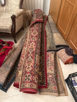 Set di tappeti in lana e tessuto