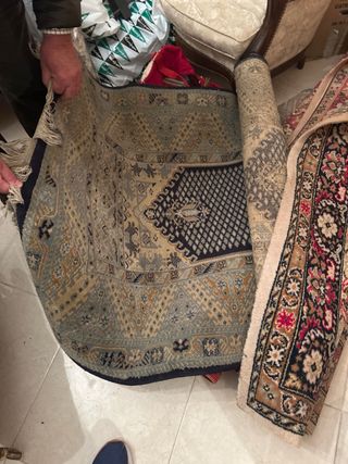 Set di tappeti in lana e tessuto