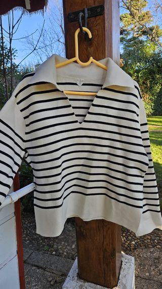 Jersey rayas blanco y negro