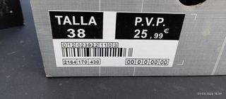 Zapatos y bambas terciopelo mujer 40-38