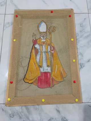 Sant' Ubaldo figura religiosa da ricamare