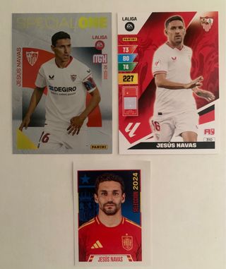 Cromos Jesús Navas Panini LaLiga EA Sports Sevilla