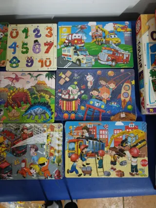 Lote de puzzles y juegos educativos