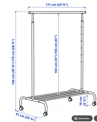 Burro perchero Rigga + organizador Skubb Ikea