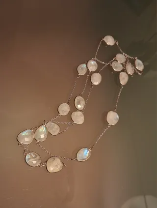 Collar Plata Piedra Luna
