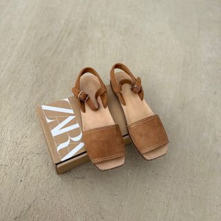 Sandalias menorquinas piel Zara NUEVAS