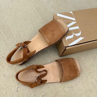 Sandalias menorquinas piel Zara NUEVAS