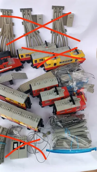 Lego treni 12V e 4,5V lotto 7745 7725