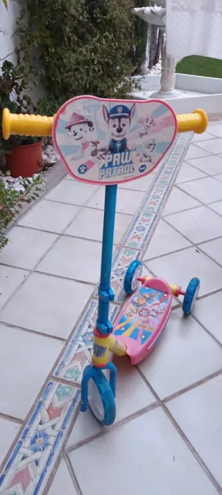 Patinete Patrulla Canina 3 Ruedas