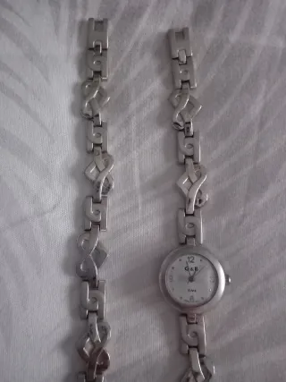 Conjunto Reloj y Pulsera Plata