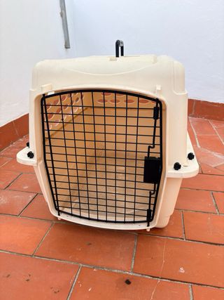 Transportín Vari Kennel Ultra Beige-blanco,bueno