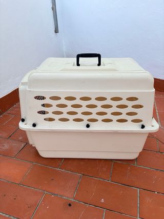 Transportín Vari Kennel Ultra Beige-blanco,bueno