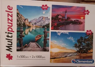 Lote 3 Puzzles 500 piezas: Ravensburger, Educa, Bl