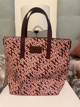 Bolso Bimba y Lola Logo Marrón y Rosa