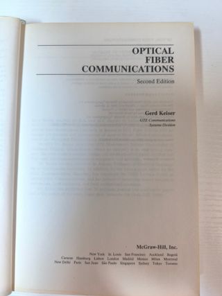 Optical Fiber Communications (Gerd Keiser)