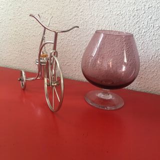 Calienta Copa Brandy Decorativo Bicicleta