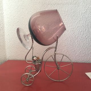 Calienta Copa Brandy Decorativo Bicicleta