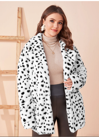 Abrigo Dalmata Negro y Blanco