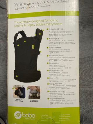 Mochila Portabebés Boba 4G - Slate
