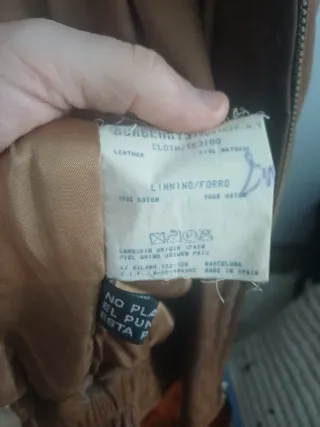 Bomber Piel Vintage Burberry Talla 44/56