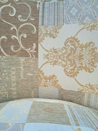 Butaca descalzadora patchwork.