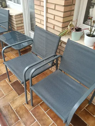 Conjunto Terraza como nuevo  Banco, sillas  y Mesa