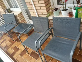 Conjunto Terraza como nuevo  Banco, sillas  y Mesa