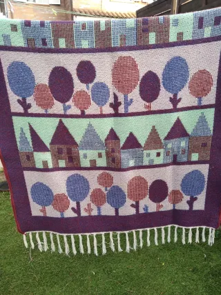 Tappeto decorativo in cotone e poliestere