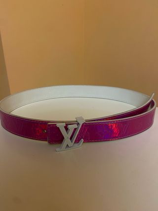 Cinturón Louis Vuitton Cromático Rosa