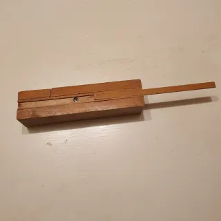 Plumier antiguo de madera 3 pisos