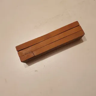 Plumier antiguo de madera 3 pisos