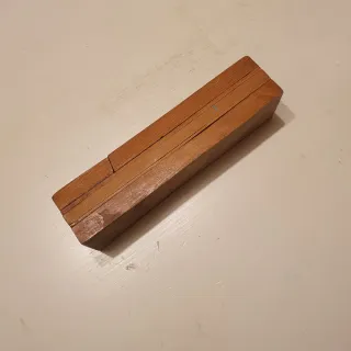 Plumier antiguo de madera 3 pisos