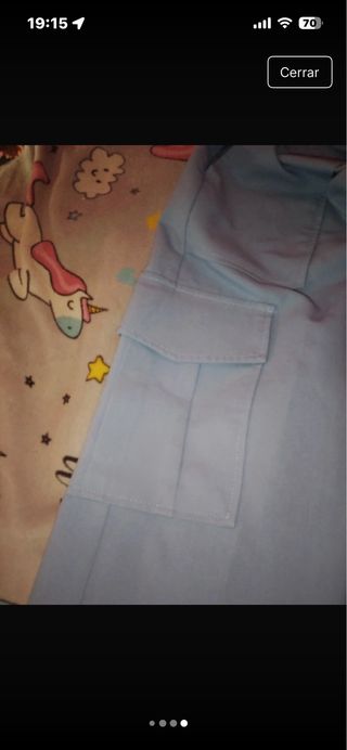 Pantalones cargo azules