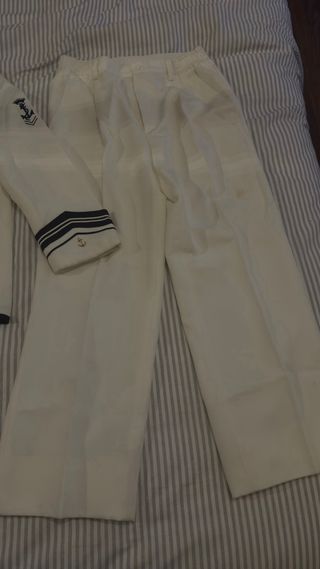Traje de comunión de marinero blanco