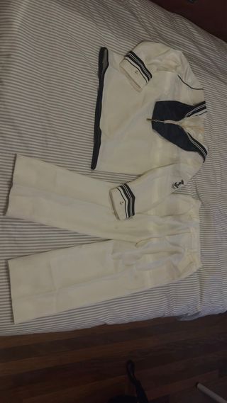 Traje de comunión de marinero blanco
