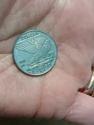 Moneta 50 Centesimi Italia 1941 Aquila