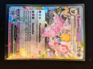 Carta Pokémon Espeon promo con sello