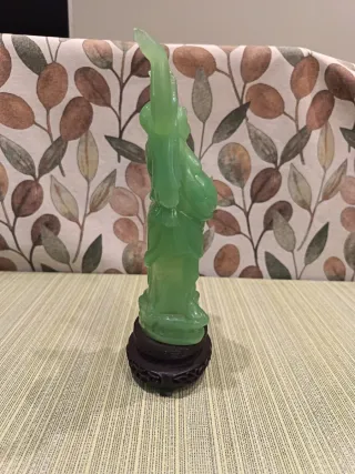 Figura Buda Imitación Jade Verde