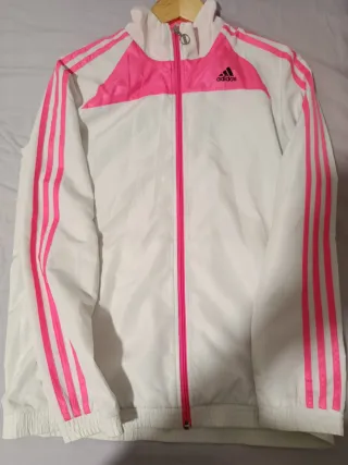 Chándal Adidas Blanco y Rosa