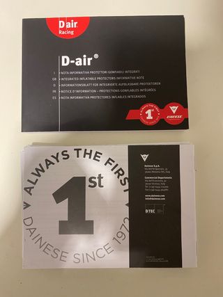 Mono Dainese D-Air (AIRBAG) talla 50