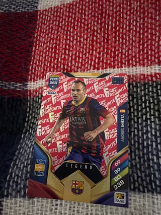 Carta de fútbol FIFA 365 Andrés Iniesta