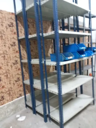 Estanterías grises100 e las azul 59 una 1x2x30