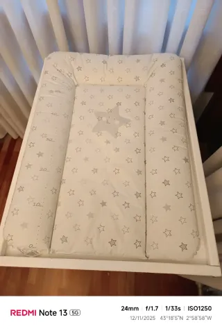 Maxicuna y cambiador para bebé