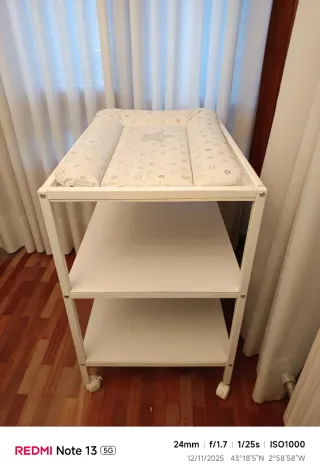 Maxicuna y cambiador para bebé