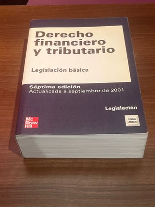 Derecho financiero y tributario - legislación b...