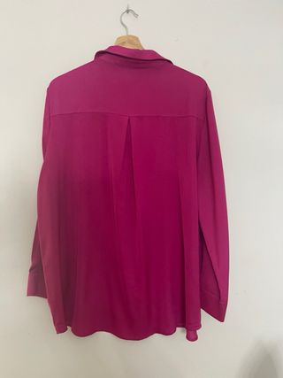 Camisa Cortefiel rosa/morada