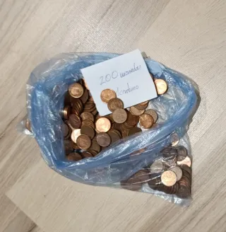 200 Monedas 1 Céntimo